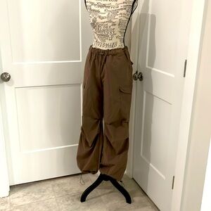 Dark Khaki Cargo Joggers